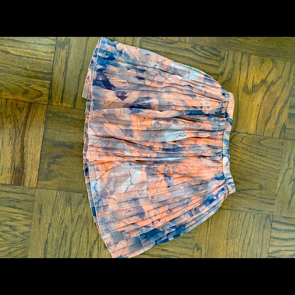 BCBGeneration Pleated, Floral Mini Skirt